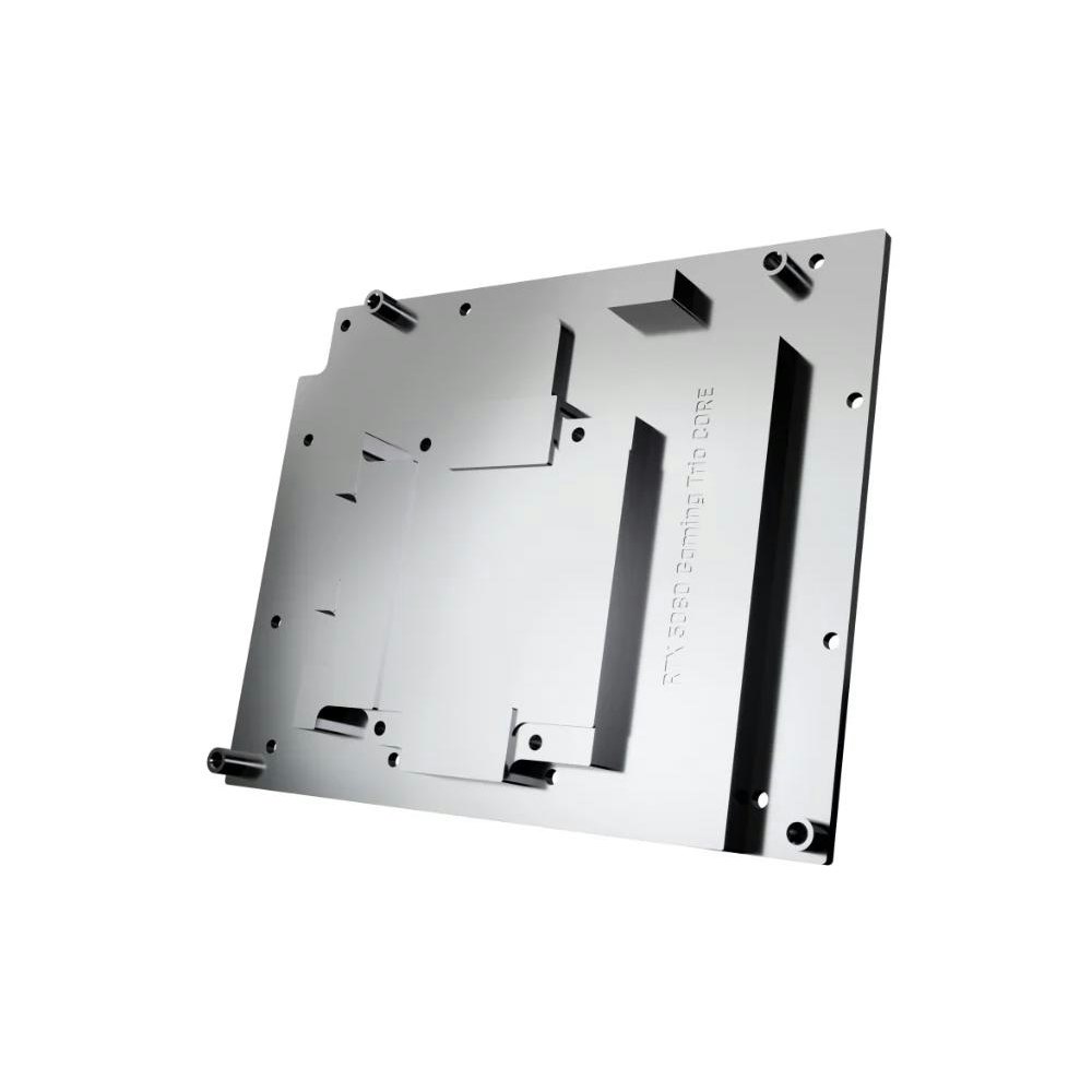 A large main feature product image of Alphacool Core GeForce RTX 5080 Gaming Trio GPU Water Block