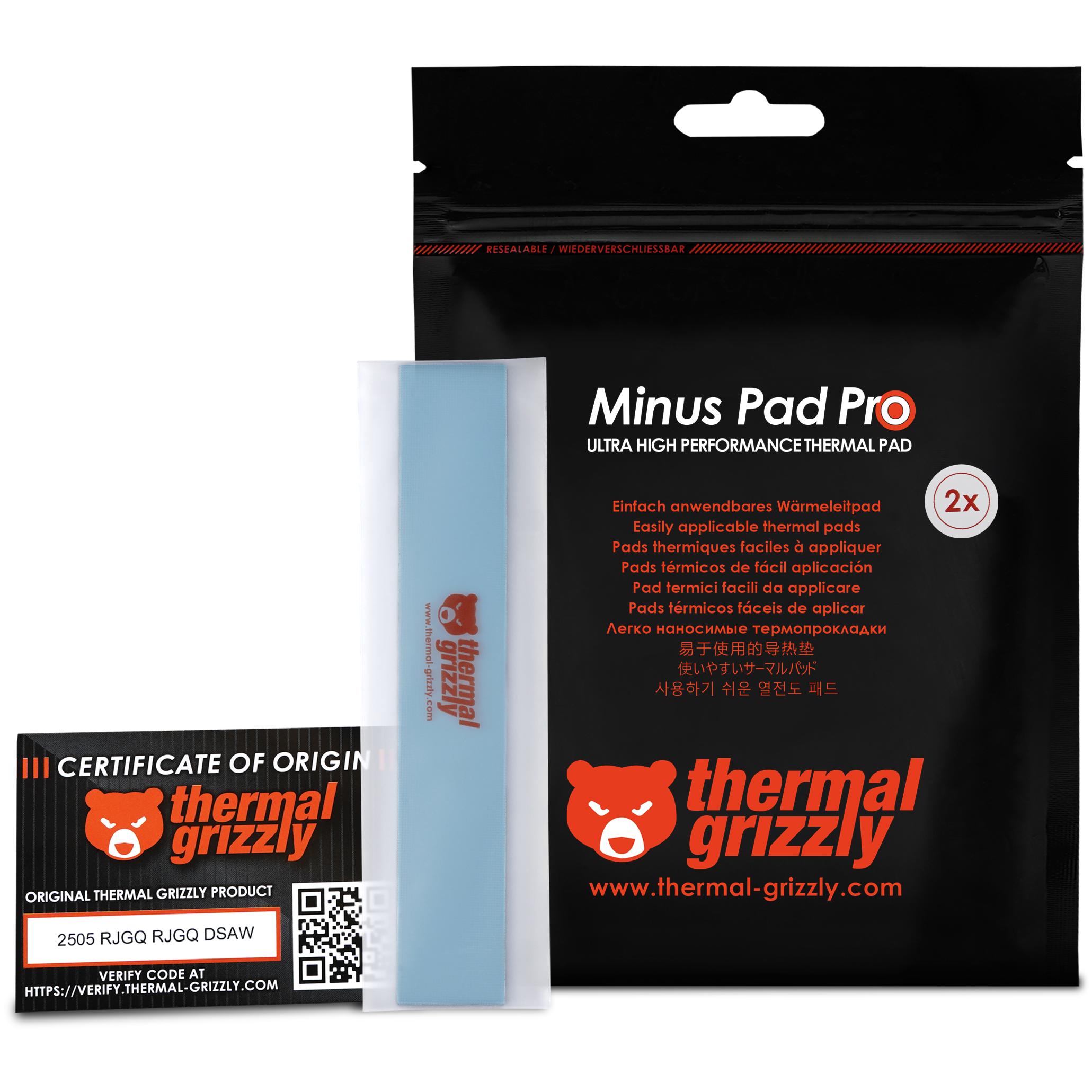A large main feature product image of Thermal Grizzly Minus Pad Pro - 120x20 x 1.5mm Thermal Pad (2pcs)