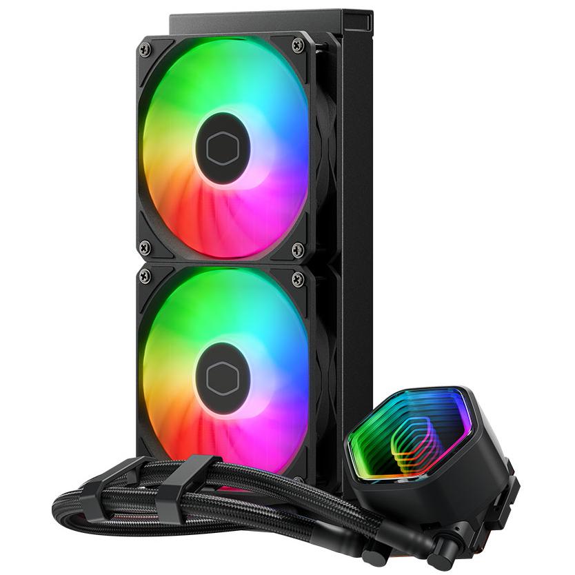A large main feature product image of Cooler Master ML240L Core II - 240mm ARGB AIO Liquid CPU Cooler (Black)