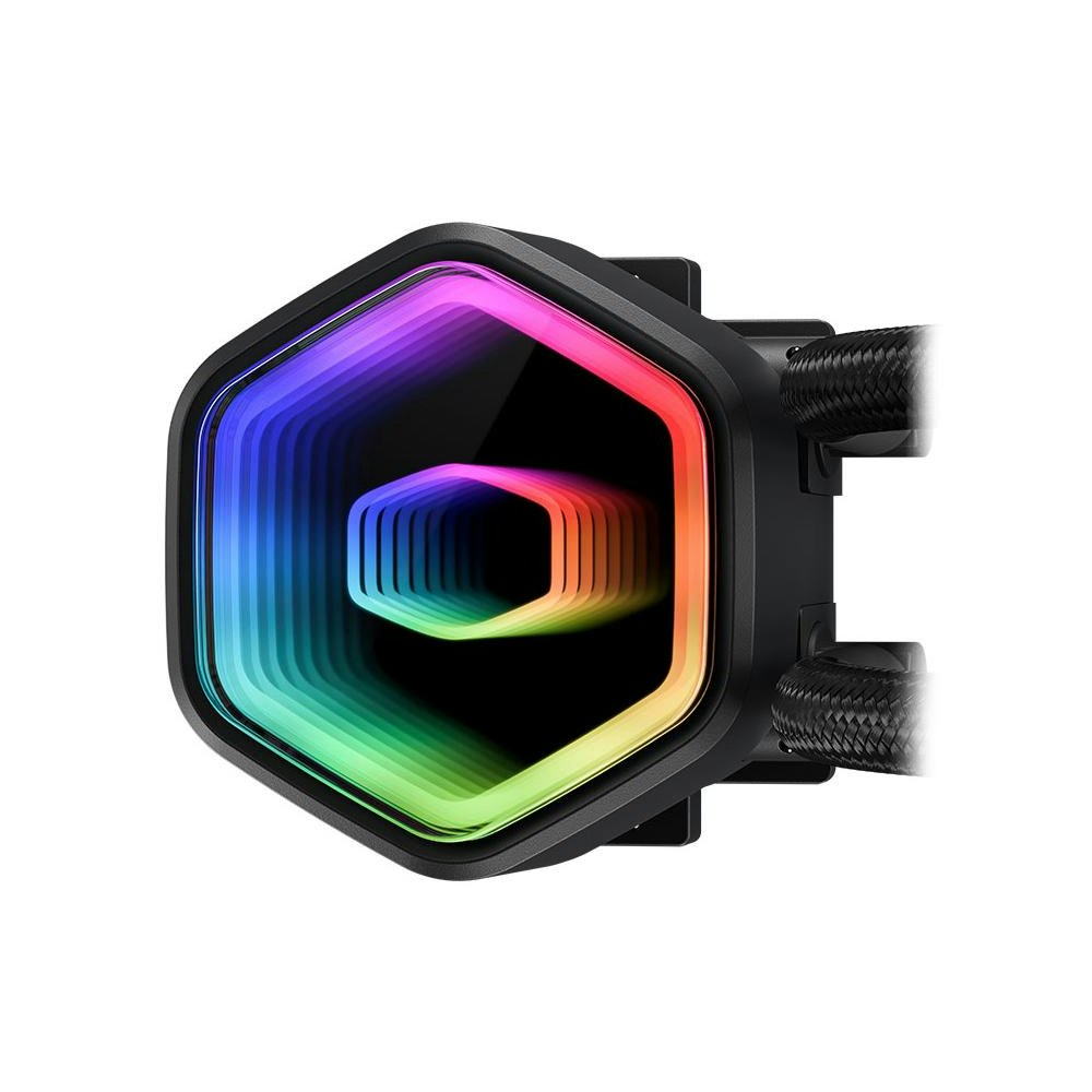 A large main feature product image of Cooler Master ML240L Core II - 240mm ARGB AIO Liquid CPU Cooler (Black)
