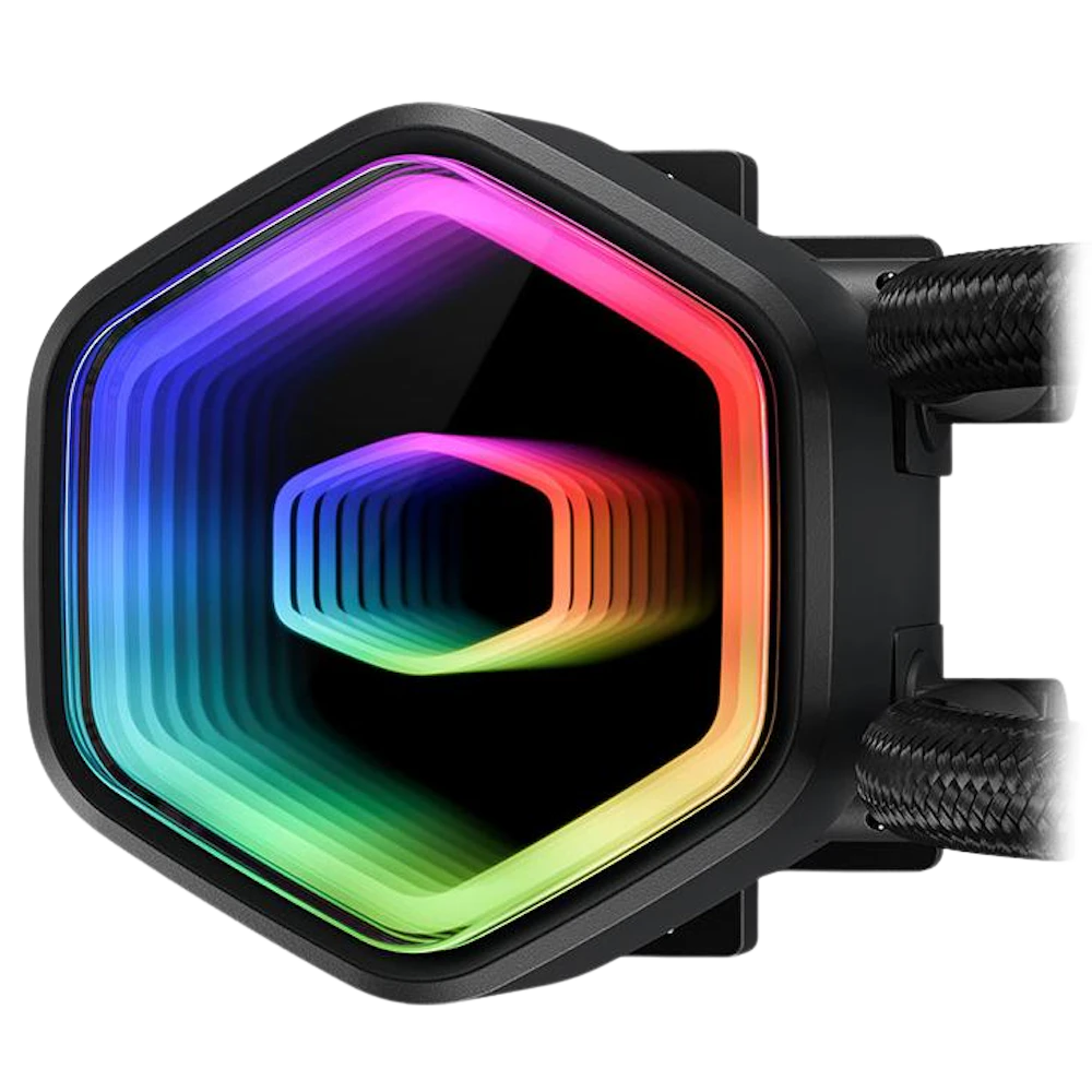A large main feature product image of Cooler Master ML240L Core II - 240mm ARGB AIO Liquid CPU Cooler (Black)