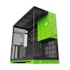 A small tile product image of Geometric Future Model 5 - Mid Tower Glass Case (Black/Green)