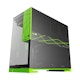 A small tile product image of Geometric Future Model 5 - Mid Tower Glass Case (Black/Green)