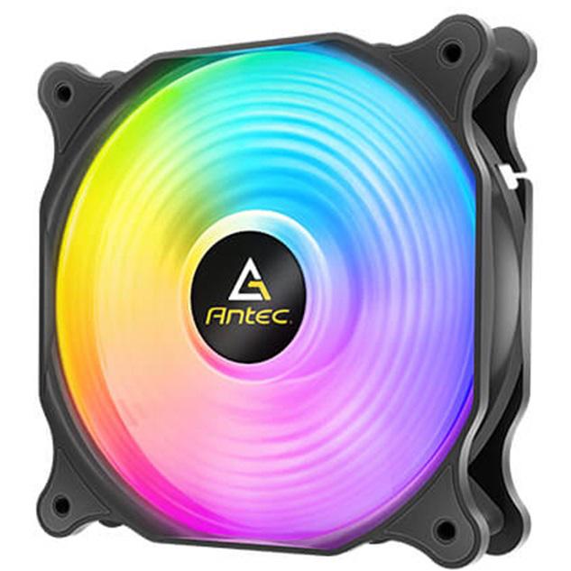 A large main feature product image of Antec F12 Racing ARGB 120mm PWM Fan - 3-Pack