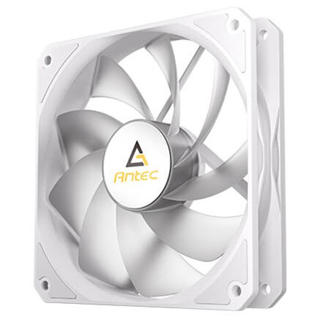 A large main feature product image of Antec P12R ARGB 120mm PWM Fan - White