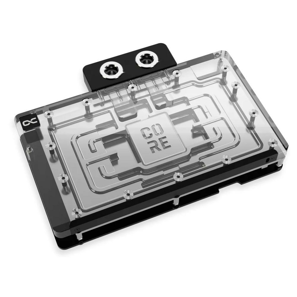 A large main feature product image of Alphacool Core GeForce RTX 5080 Reference GPU Water Block