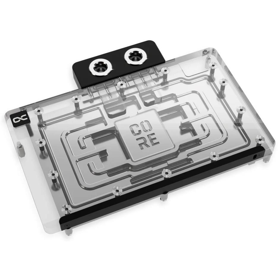 A large main feature product image of Alphacool Core GeForce RTX 5080 Reference GPU Water Block