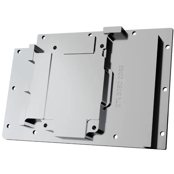 A large main feature product image of Alphacool Core GeForce RTX 5090 Reference GPU Water Block