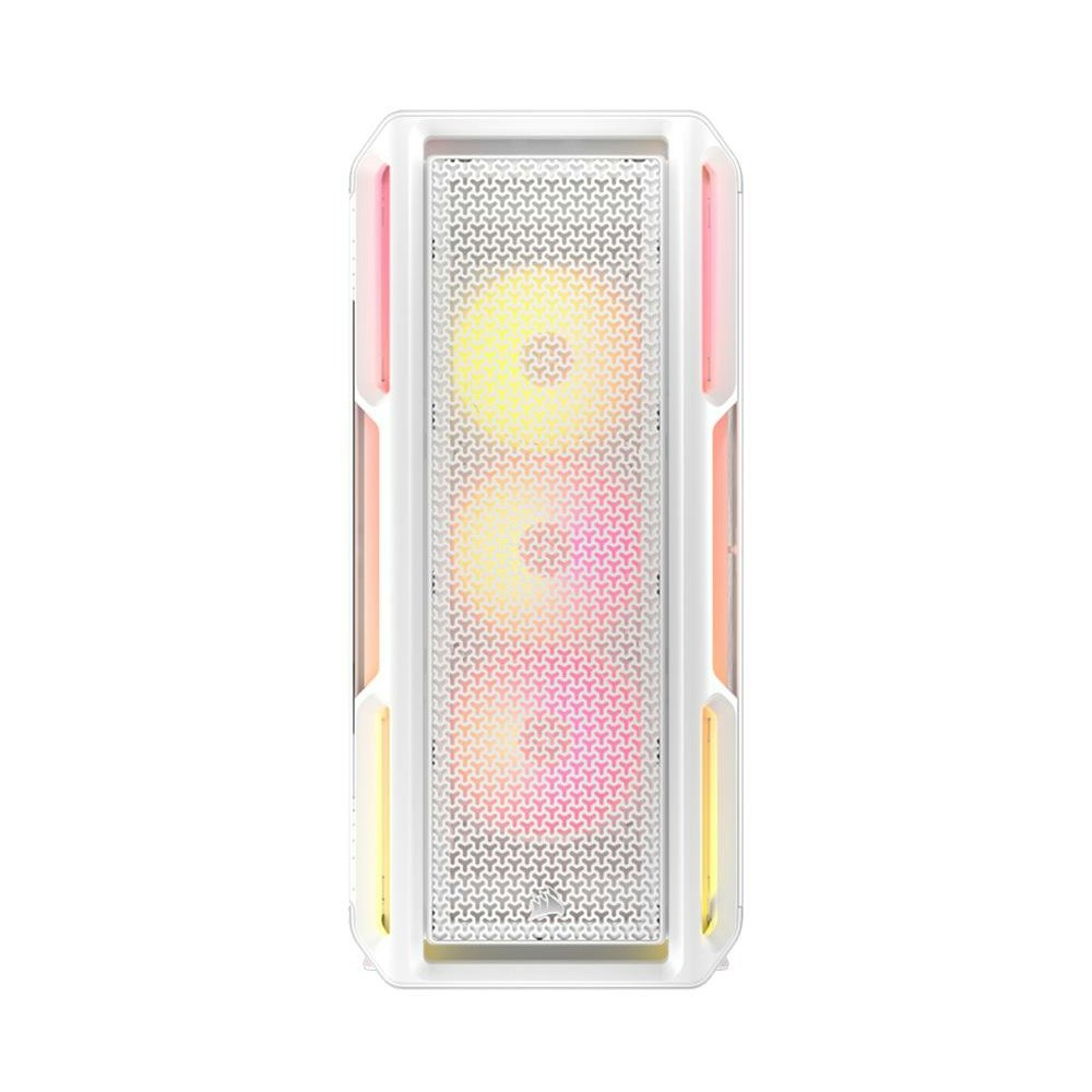 A large main feature product image of Corsair 5000T LX ARGB Mid Tower Case (White)