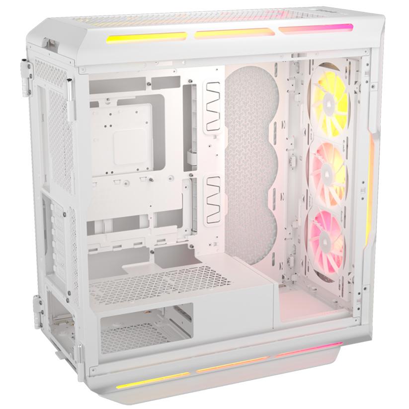 A large main feature product image of Corsair 5000T LX ARGB Mid Tower Case (White)