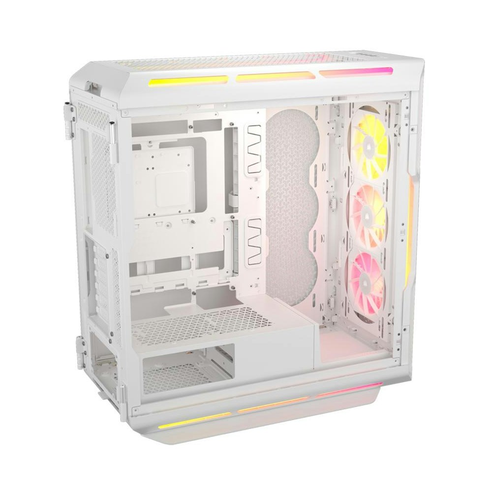 A large main feature product image of Corsair 5000T LX ARGB Mid Tower Case (White)