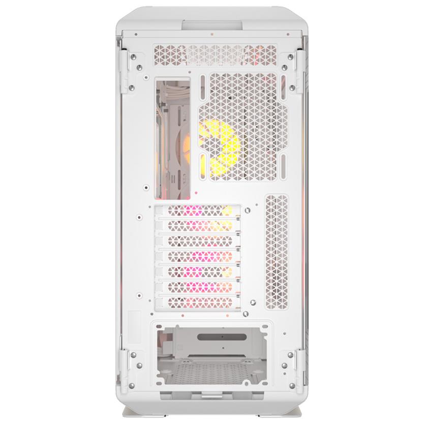 A large main feature product image of Corsair 5000T LX ARGB Mid Tower Case (White)