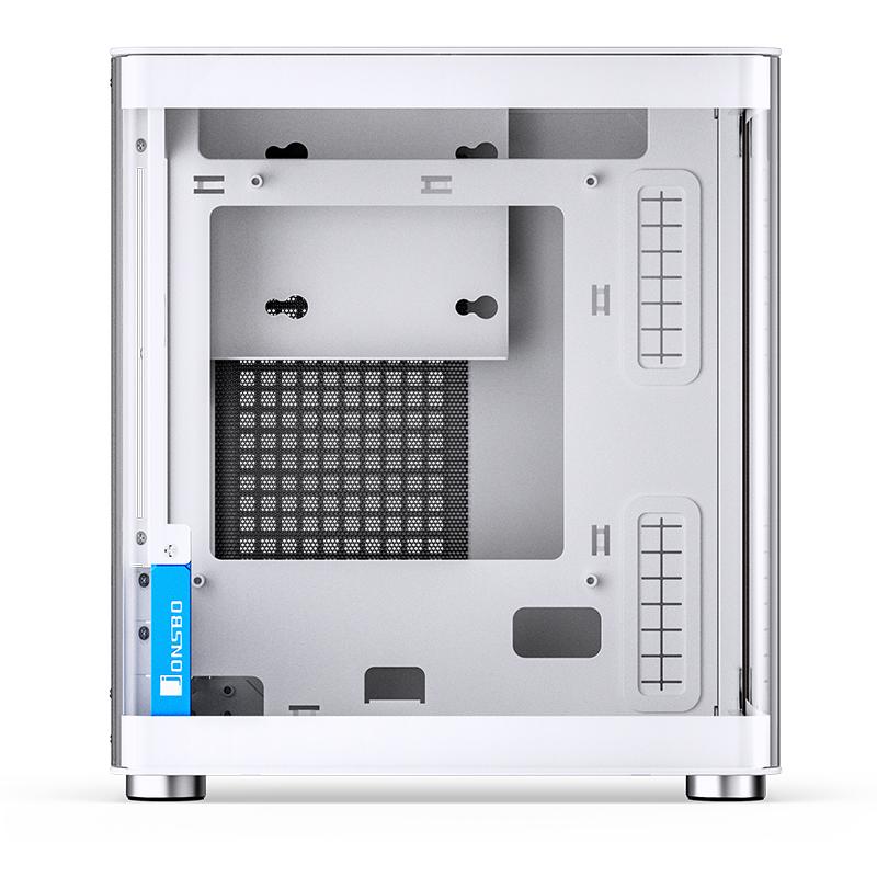 A large main feature product image of Jonsbo TK-0 SFF 16L Mini-ITX Case (White)