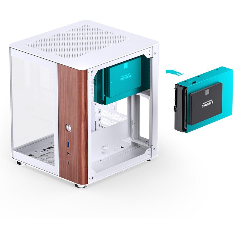 A large main feature product image of Jonsbo TK-0 SFF 16L Mini-ITX Case (White)
