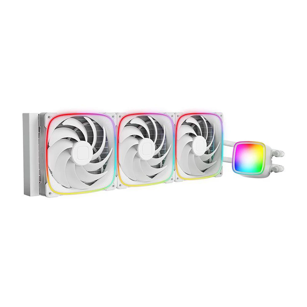 Geometric Future Eskimo Pro 420mm ARGB AIO Liquid CPU Cooler (White)