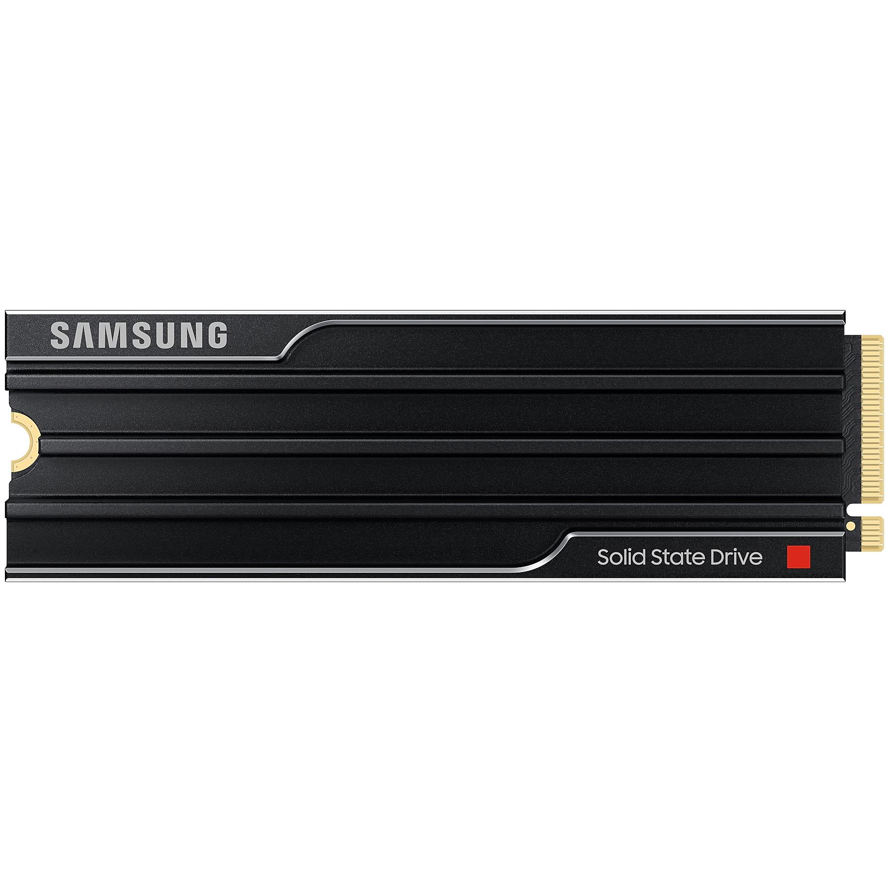 A large main feature product image of Samsung 9100 PRO w/ Heatsink PCIe Gen5 NVMe M.2 SSD - 1TB