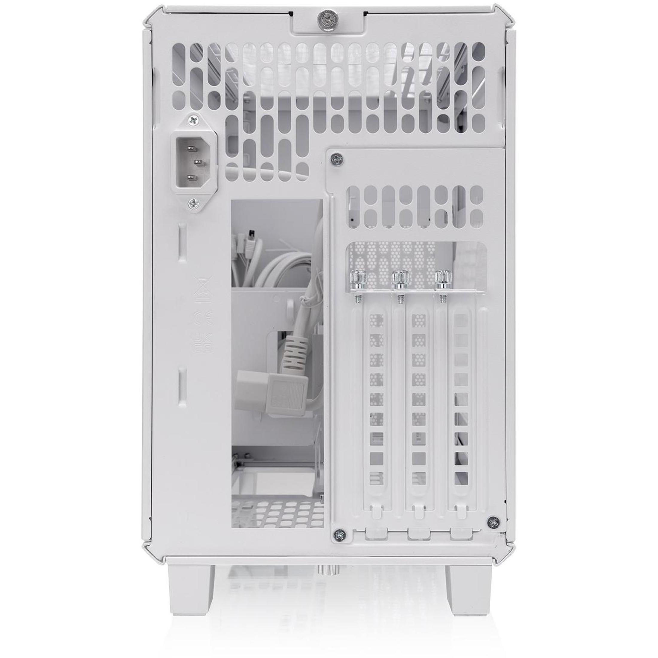 A large main feature product image of Thermaltake TR100 - SFF Mini ITX Case (Snow)