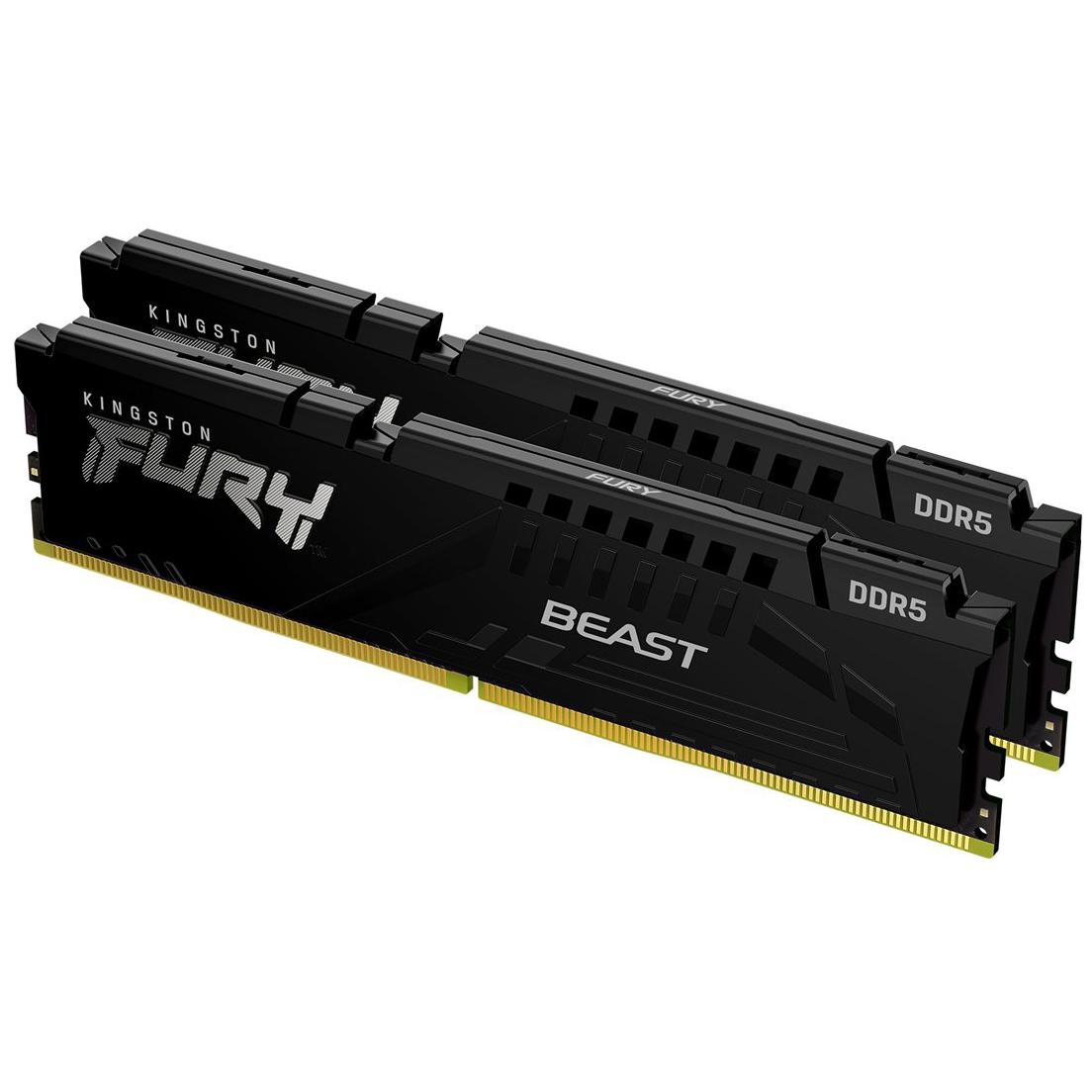 A large main feature product image of Kingston FURY Beast 32GB Kit (2X16GB) EXPO DDR5-6000 C36