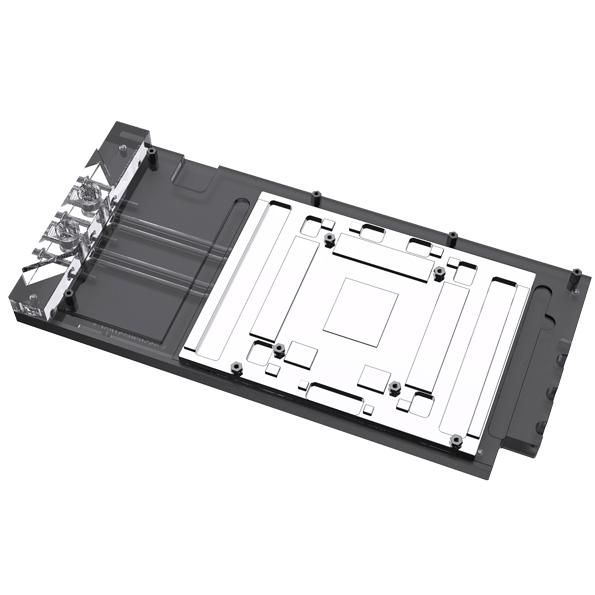 A large main feature product image of Bykski RTX 5090 ROG Astral Full Cover ARGB GPU Water Block