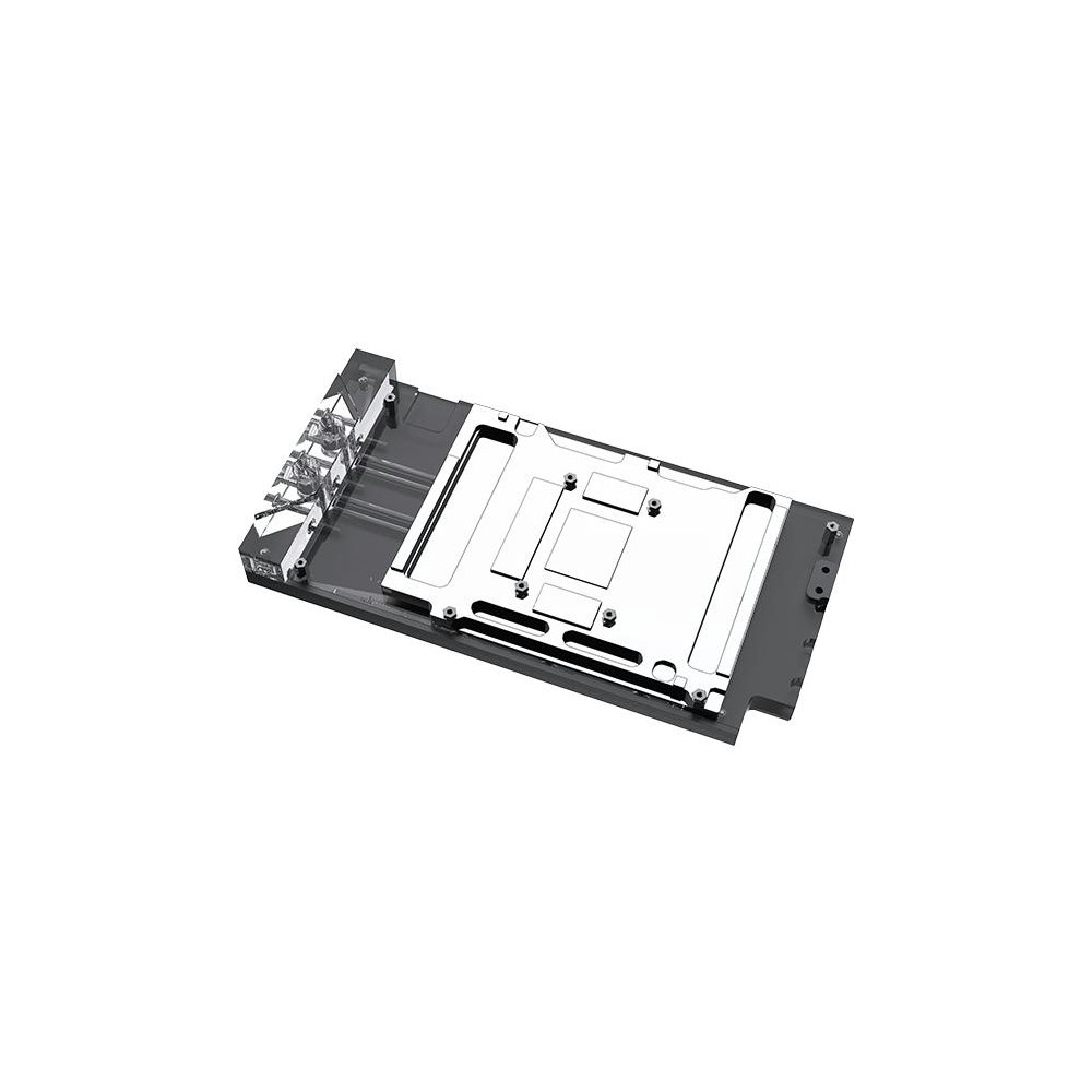 A large main feature product image of Bykski RTX 5080 TUF Gaming Full Cover ARGB GPU Water Block