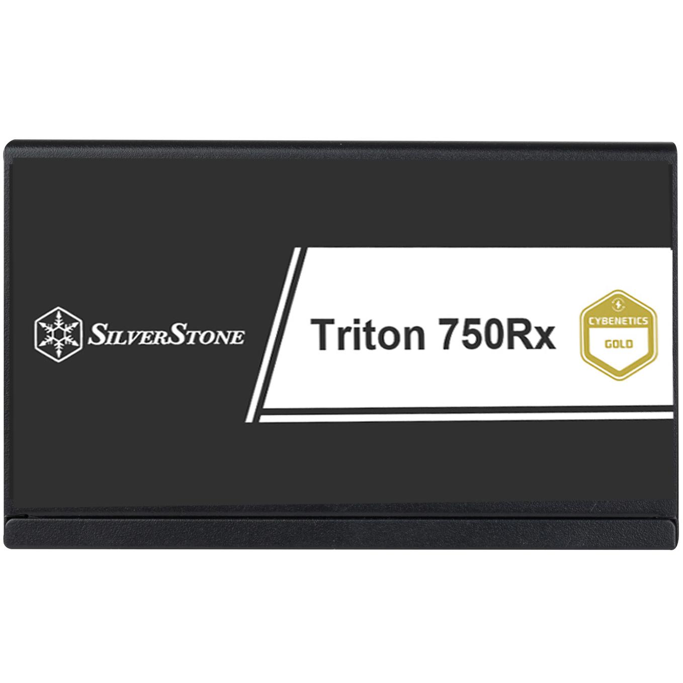 A large main feature product image of SilverStone Triton Rx 750W Gold ATX PSU