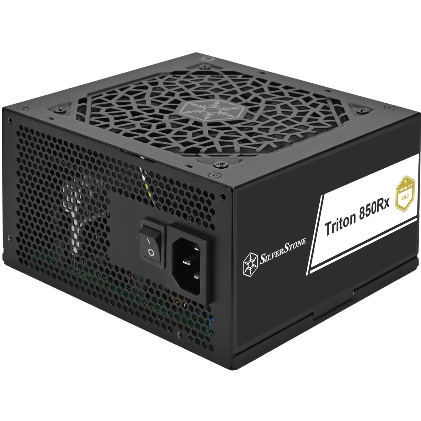 A large main feature product image of SilverStone Triton Rx 850W Gold ATX PSU
