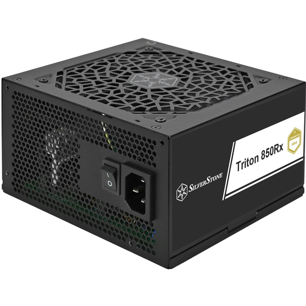 A large main feature product image of SilverStone Triton Rx 850W Gold ATX PSU