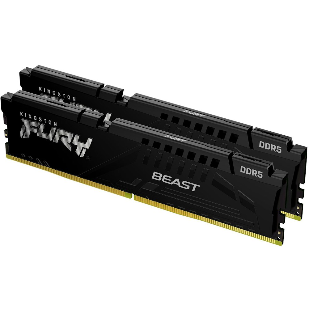 A large main feature product image of Kingston Fury Beast 32GB Kit (2X16GB) EXPO DDR5-6000 C36