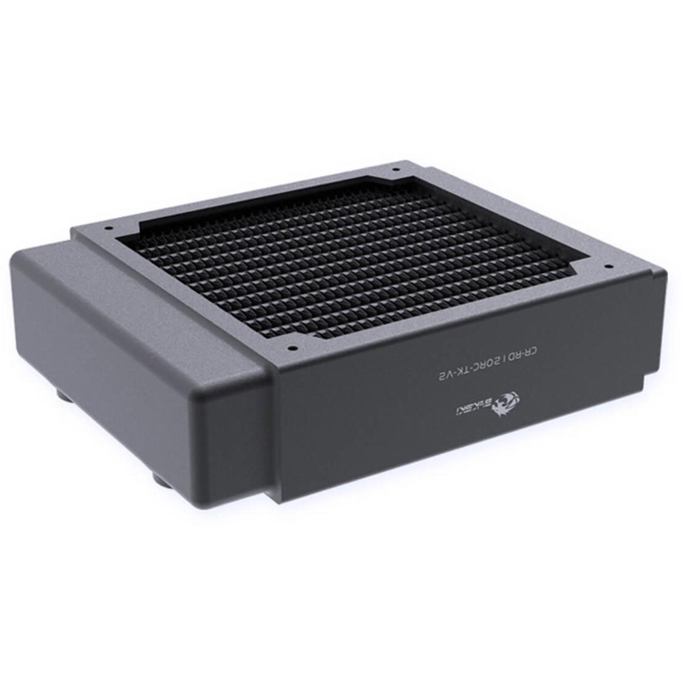 A large main feature product image of Bykski RC-TK Series 120 x 40mm Thick Radiator