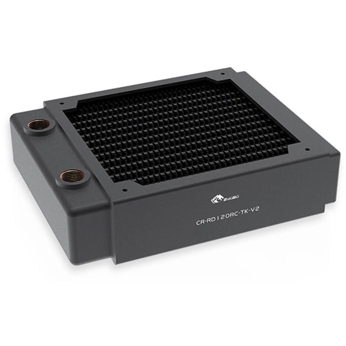 A large main feature product image of Bykski RC-TK Series 120 x 40mm Thick Radiator