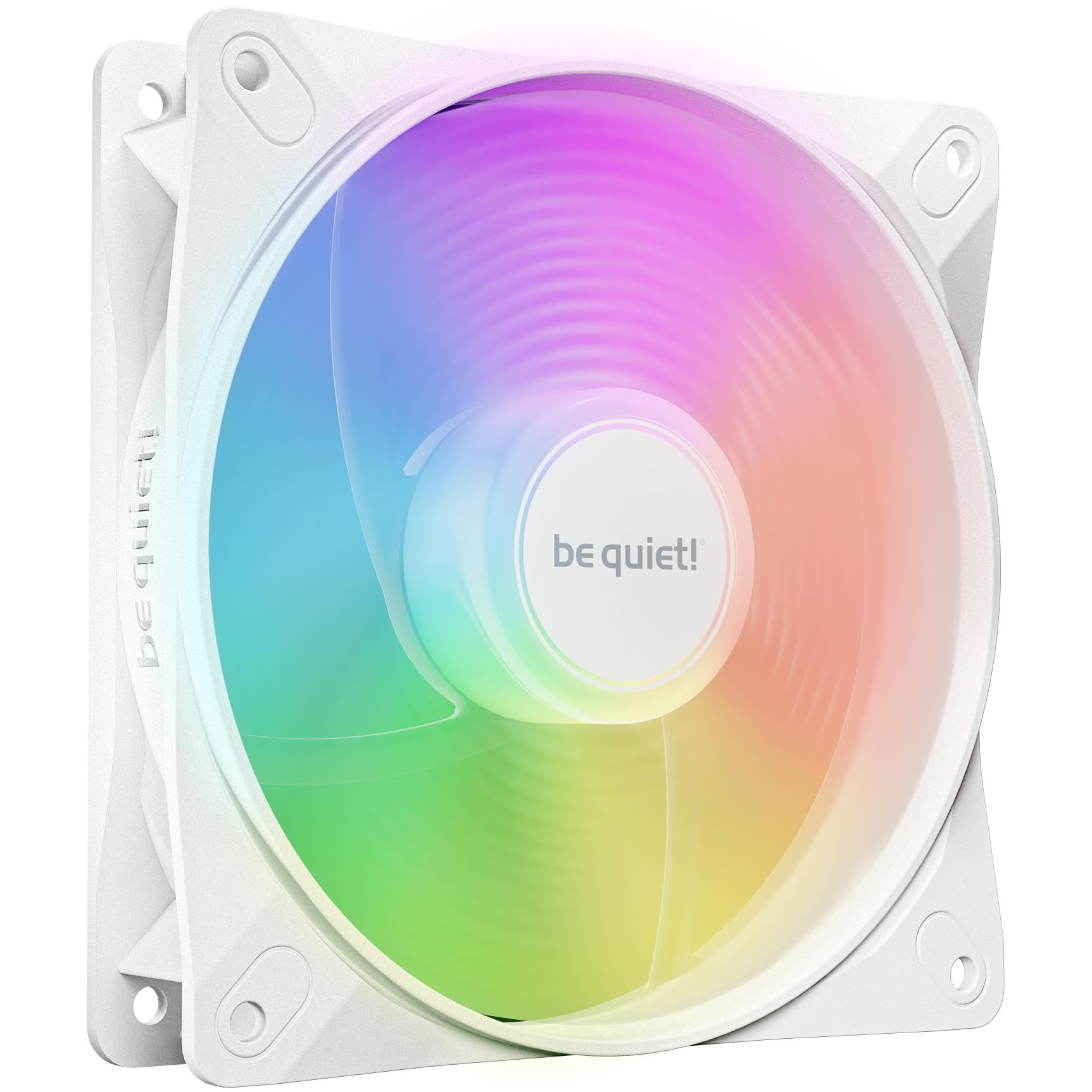 A large main feature product image of be quiet! LIGHT WINGS LX ARGB 120mm PWM Reverse-Blade Fan (White)