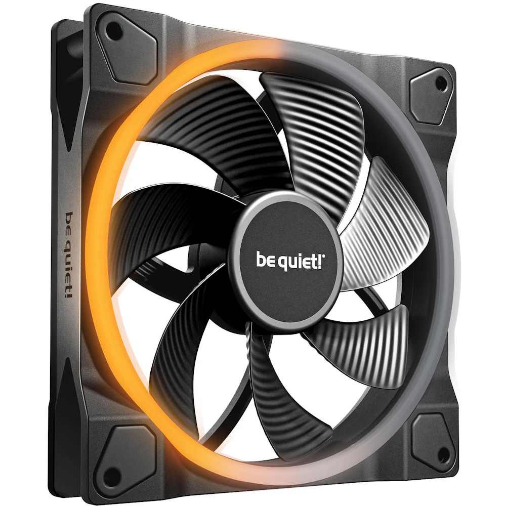 be quiet! LIGHT WINGS ARGB 140mm PWM Reverse-Blade Fan (Black)