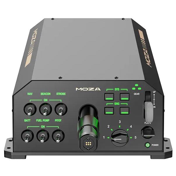 A large main feature product image of MOZA AY210 Force Feedback Yoke Base