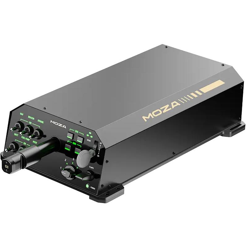 A large main feature product image of MOZA AY210 Force Feedback Yoke Base