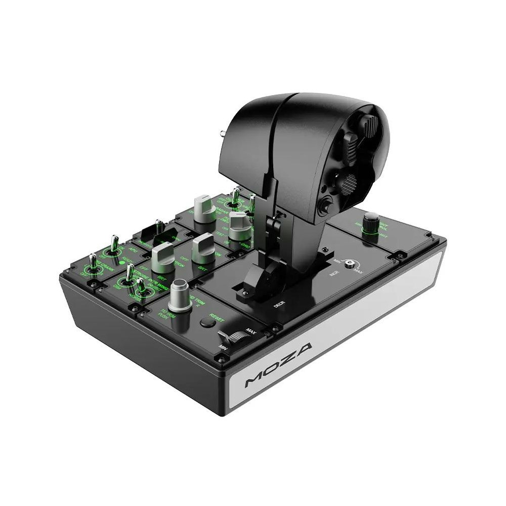 A large main feature product image of MOZA MTP Throttle Panel