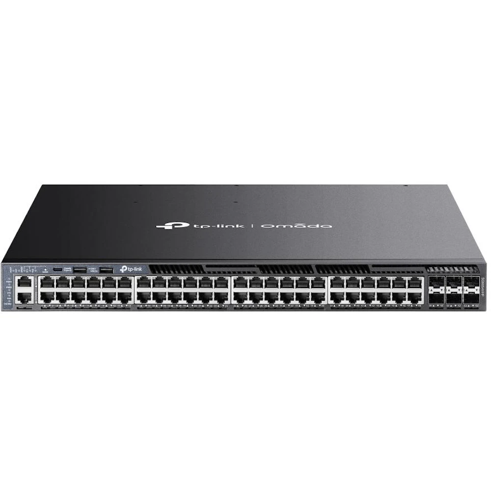TP-Link Omada 48-Port Gigabit Stackable L3 Managed PoE+ Switch w/ 6x 10GbE Slots
