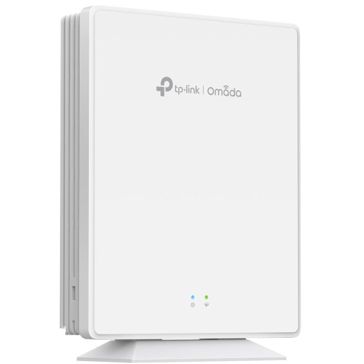 A large main feature product image of TP-Link Omada AX1800 Wi-Fi 6 Desktop GPON Access Point