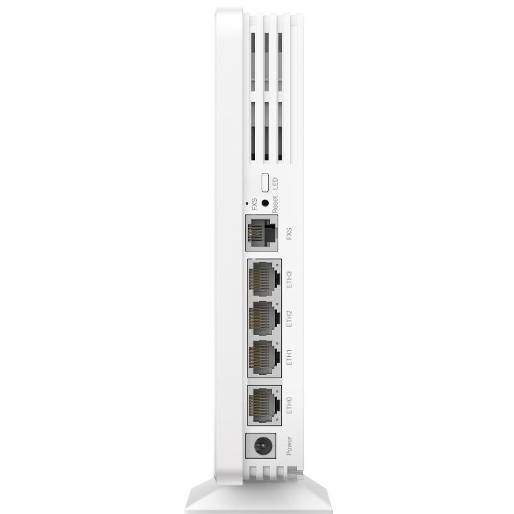 A large main feature product image of TP-Link Omada AX1800 Wi-Fi 6 Desktop GPON Access Point