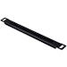 A product image of DeskPi RackMate 10" 0.5U Cable Entry Panel with Brush Strip