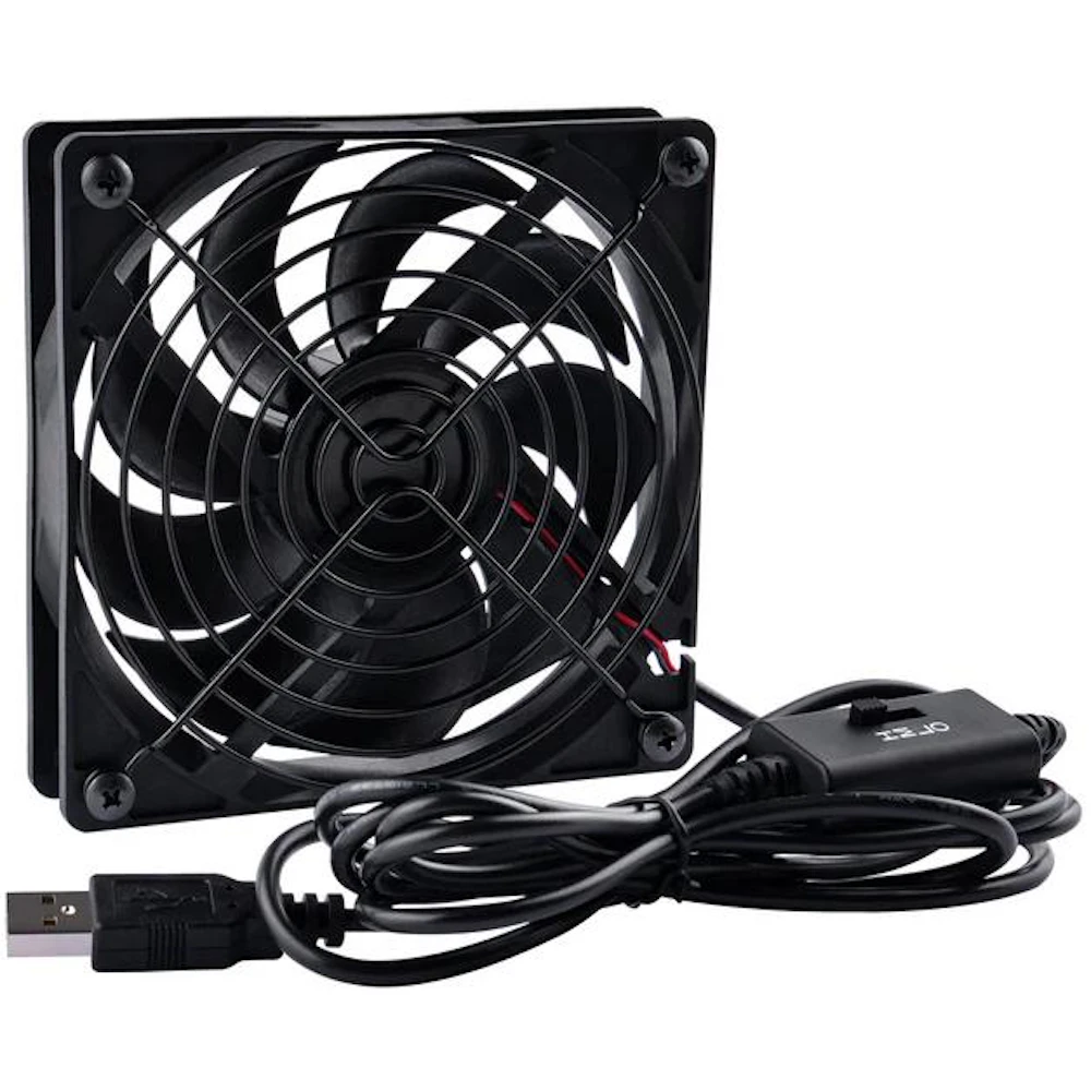 DeskPi RackMate 120mm USB Cooling Fan w/ Speed Switch