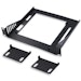 A product image of DeskPi RackMate 10" 1U Mini-ITX Motherboard Rack Shelf