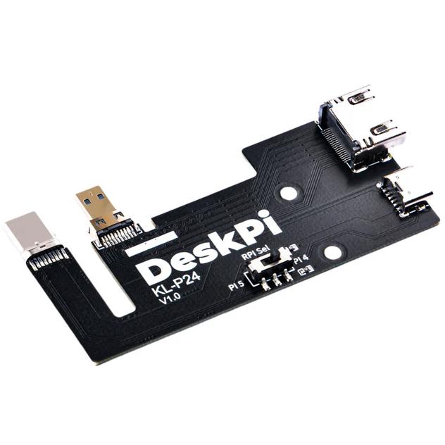 A large main feature product image of DeskPi RackMate Micro HDMI to HDMI Adapter Board for Raspberry Pi 5/4B (2pc)