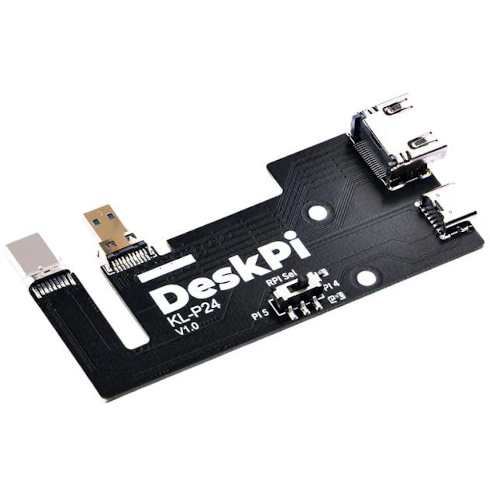 DeskPi RackMate Micro HDMI to HDMI Adapter Board for Raspberry Pi 5/4B (2pc)