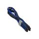 A small tile product image of GamerChief 12VHPWR 45cm Male to Male Sleeved Cable (Black/Blue)