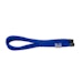 A product image of GamerChief 12VHPWR 45cm Male to Male Sleeved Cable (Blue)