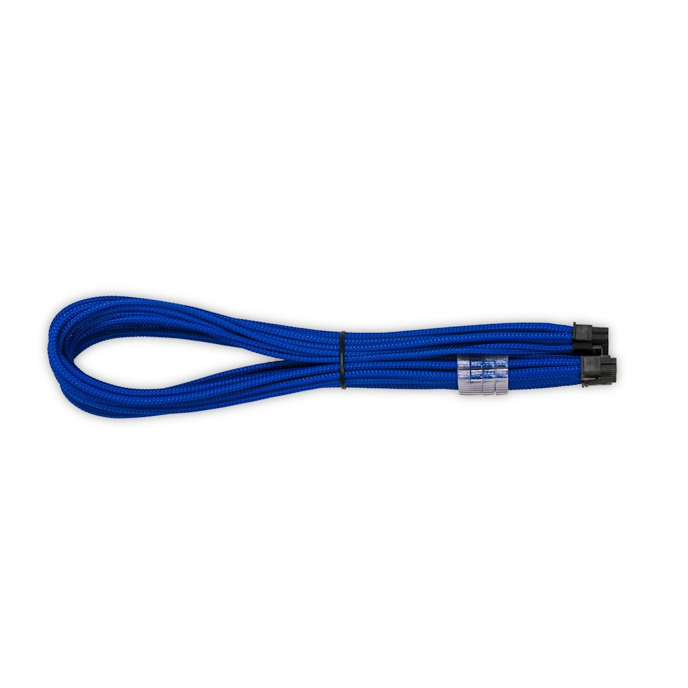 A large main feature product image of GamerChief 12VHPWR 45cm Male to Male Sleeved Cable (Blue)