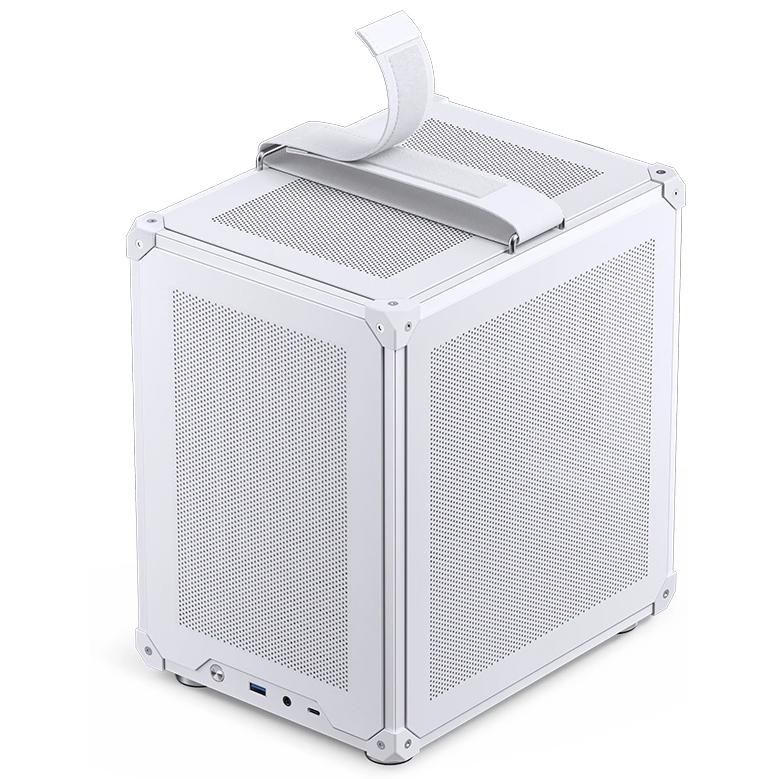 A large main feature product image of Jonsbo C6 ITX Case (White)