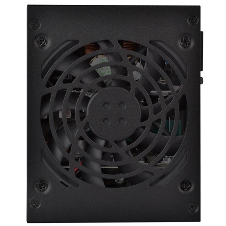 A large main feature product image of SilverStone Extreme 500W Bronze SFX PSU