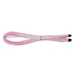 A product image of GamerChief 12VHPWR 60cm Male to Male Sleeved Cable (Pink/White)