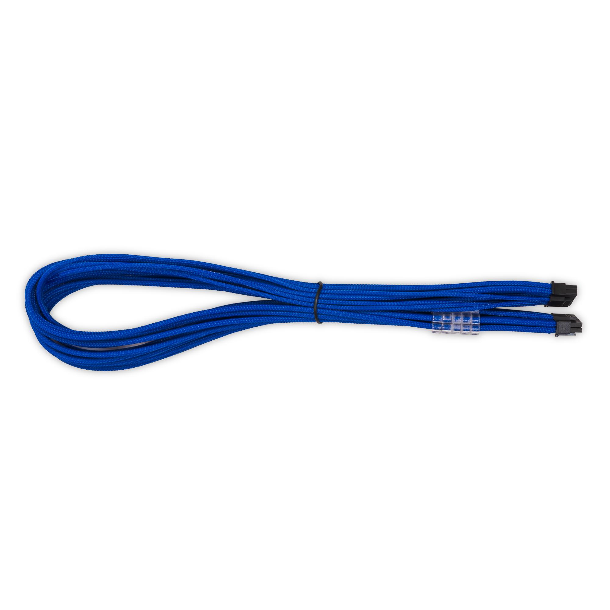 A large main feature product image of GamerChief 12VHPWR 60cm Male to Male Sleeved Cable (Blue)